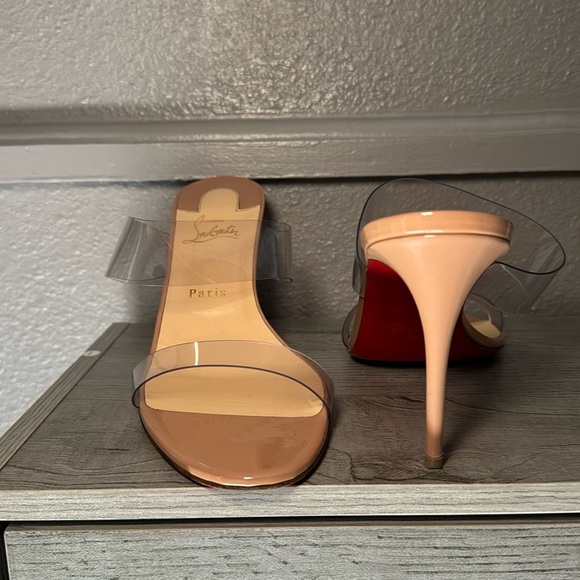 Christian Louboutin nude and clear strap heels - Picture 2 of 9